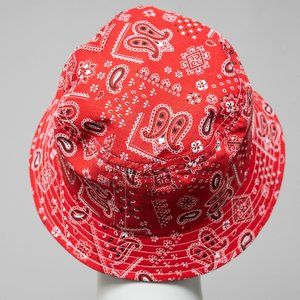 Reversible Paisley Print Linen Hat Festival Hat for Shade Sun Hat